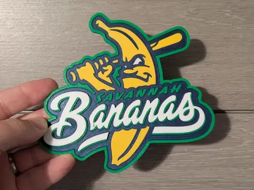 Savannah Bananas logo sign plaque 2-sizes