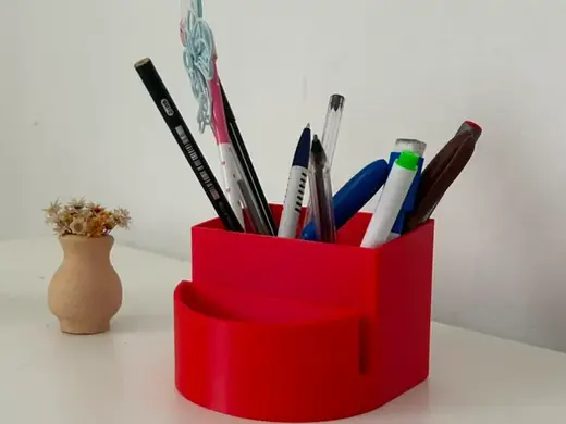 Dual-Zone Arc Desk Organizer