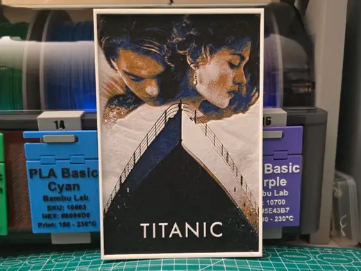 Titanic Movie Poster - Hueforge Art