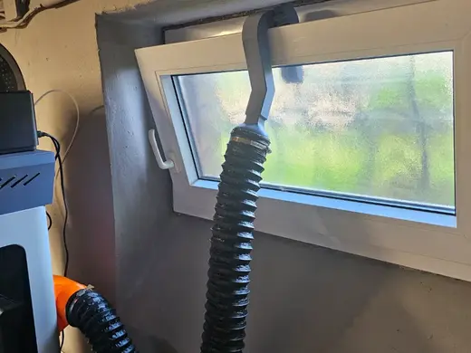 Abluftkanal für Kippfenster modular