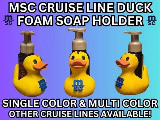 MSC Cruise Line Duck Foam Soap Holder