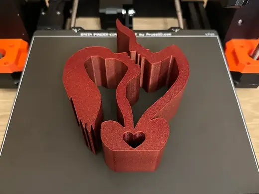 Valentine's day sculpture