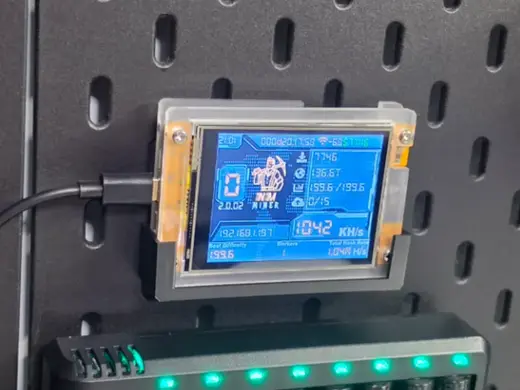 IKEA SKADIS mount for Bitcoin Miner BTC V2 NMMiner