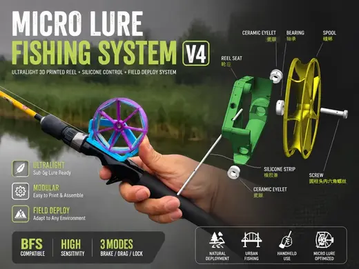 Micro Lure Fishing System 路亚简轮V4