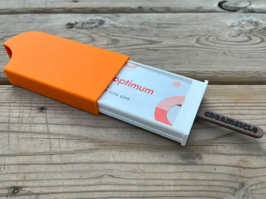 Orange Creamsicle Tap Debit Card Holder