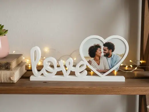 "LOVE" Fotorahmen Aufsteller