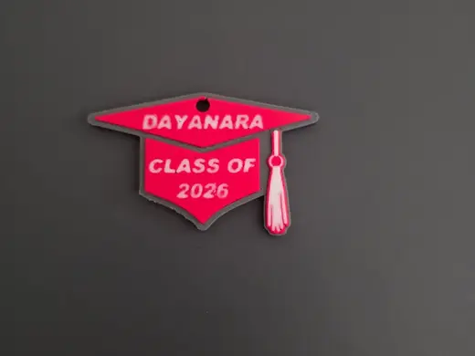 GRAD CAP KEYCHAIN