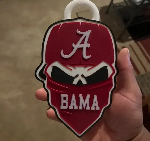 Alabama Crimson Tide Skull Chain BAMA