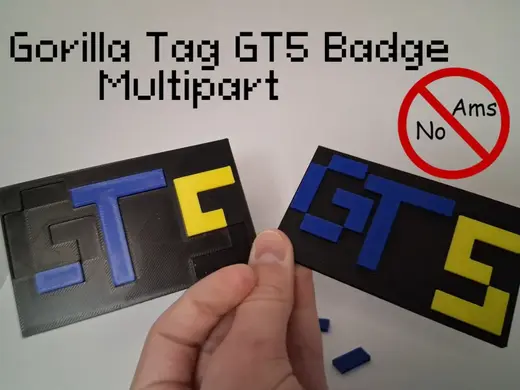 Gorilla Tag GT5 Badge Multipart - No AMS