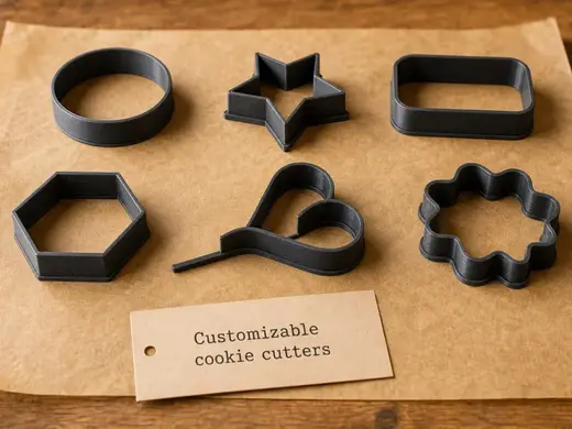 Customizable Cookie Cutter & Fondant Stamp-Cutter