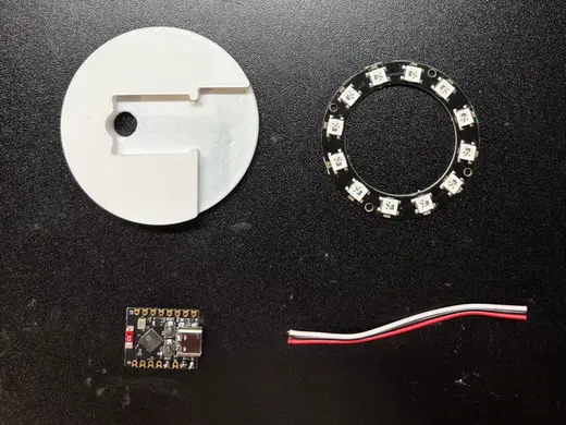 WS2812 ESP32 LED RGB Ring Puck Light
