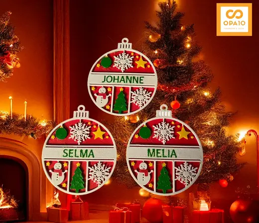 Festive Christmas Ornament – Add your own name