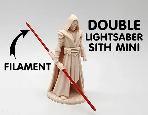 Double-Saber Sith Miniature w/Filament Lightsabers
