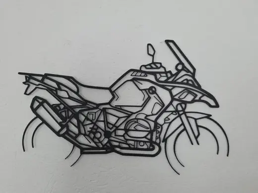 BMW GS Wandbild