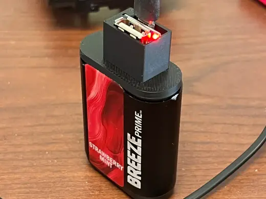 Breeze Prime Vape Battery Upcycle Lid