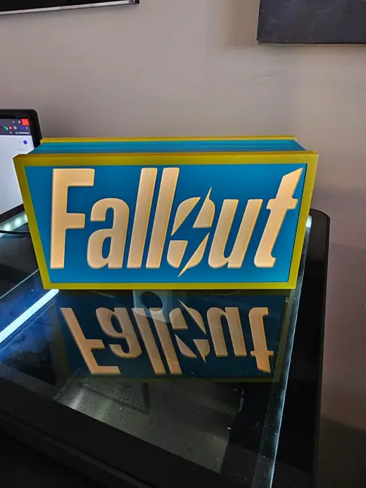 Fallout logo lightbox with pause for no AMS