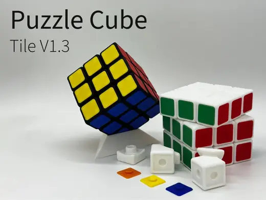 V1.3 Rubik Cube Like Puzzle Tile Style 3x3x3