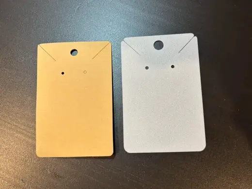 Jewelry display card for retail free to sell