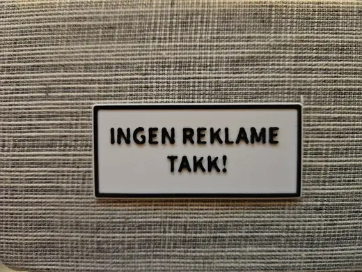 Ingen reklame, takk - Norsk no junk mail