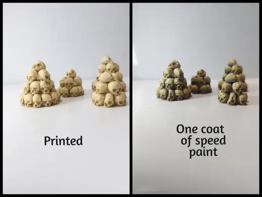 D&D / Pathfinder Scatter - Pile of Skulls - 2 size