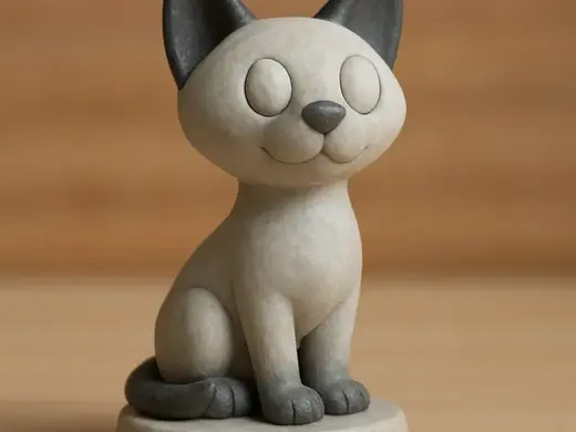 Miniature Siamese cat