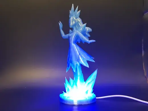Eiskristallkönigin Skulptur LED Skulptur !