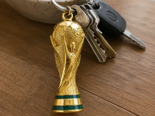 Football Trophy Keychain 2026