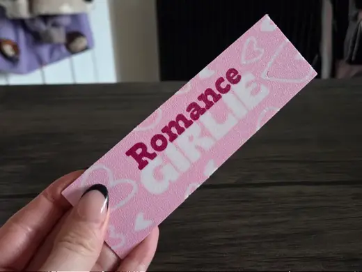 Romance Girlie Bookish Valentine Bookmark