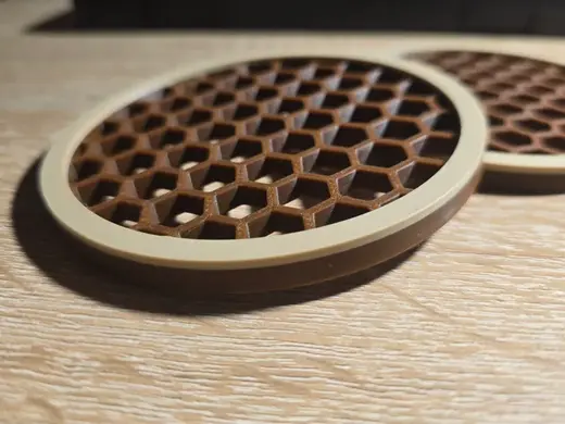Honeycomb Cup Coaster – Modern Hexagonal Design