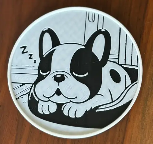 Frenchie aka French Bulldog Coaster #2
