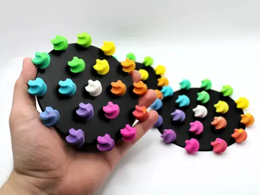 Bambu Ball Full Spectrum Color Swatch Display