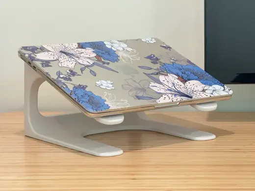 Minimalist Sculpted Laptop Stand