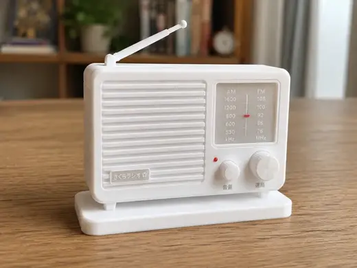 Radio retro en miniatura