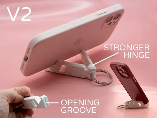 Compact Foldable Phone Stand by Pork3D.com