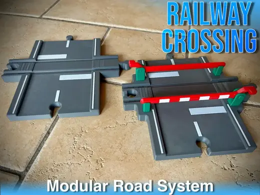 Train Crossing Toy Roads & Wooden Tracks 1:64/87