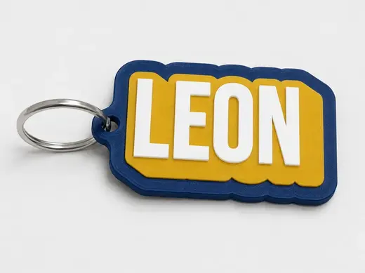 Leon's triple layer name tag