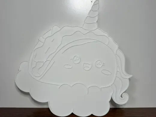 Unicorn Taco on a Cloud Print & Paint Panel