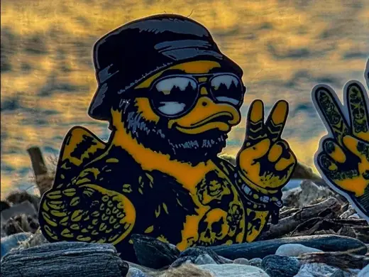 Inked Duck Tattoo Ente mit Aufsteller