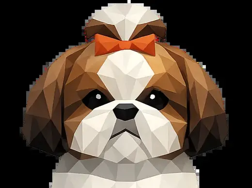 Shih Tzu - Low Poly