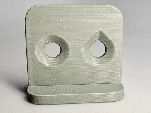 Teardrop Screw Hole - Counter Sunk