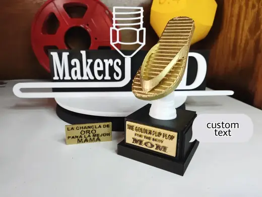 THE GOLDEN FLIP-FLOP FOR THE BEST MOM (TROPHY)