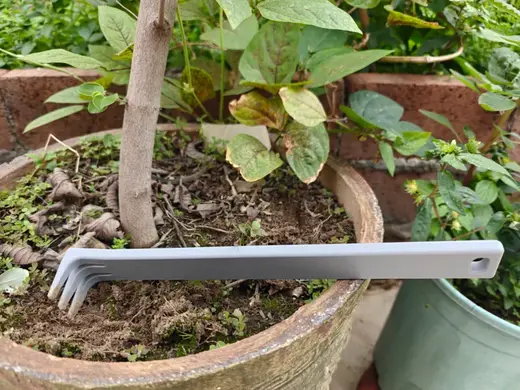 盆景松土耙子 园艺工具 除草挖根 带挂钩
