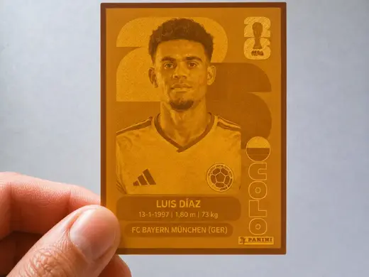 Figurita 3D de Luis Díaz (Album Panini 2026)