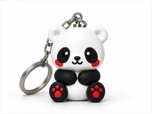 Cute Kawaii Panda Keychain