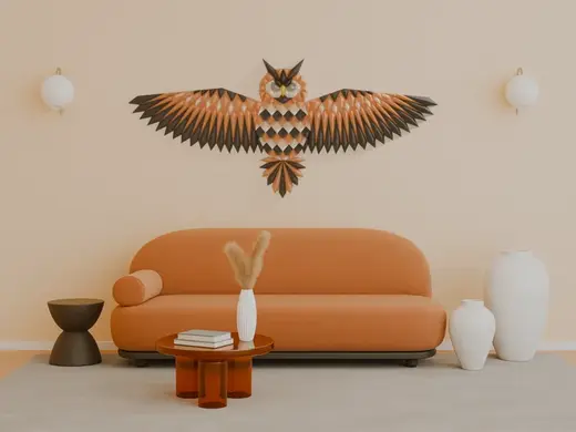 Geometric Owl wall art