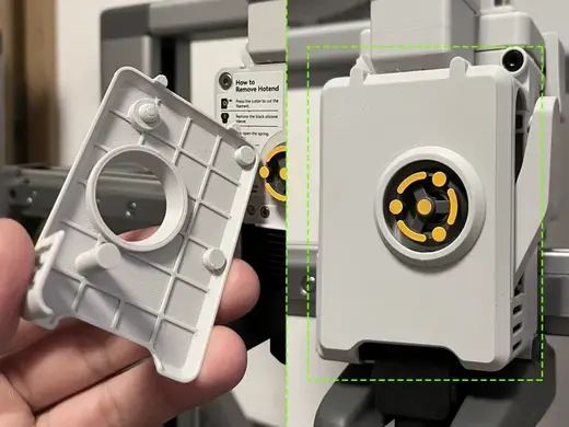 Sci-fi Magnetic Print Head Cover for A1 & A1 Mini