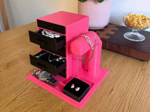 Smyckeskrin för örhängen, halsband och armband