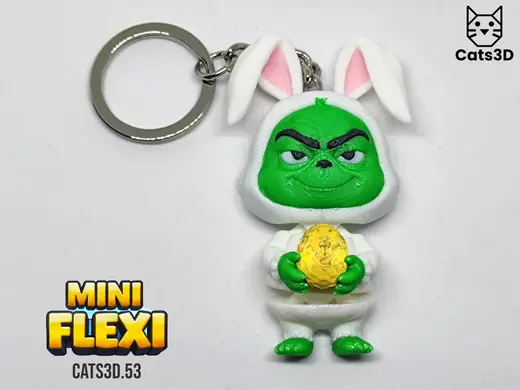 Grinch Easter Bunny – Mini Flexi (Egg separated)