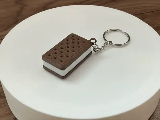Ice Cream Sandwich Keychain