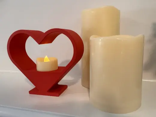 Heart Silhouette Tealight Holder